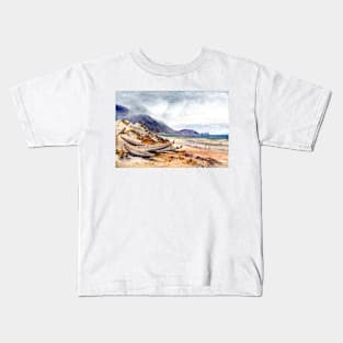 Near Paekakariki, Cook Strait, New Zealand, 1868 Nicholas Chevalier Kids T-Shirt